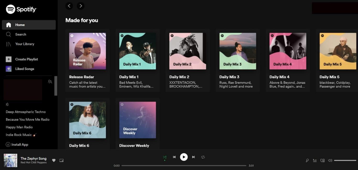 Amazon and Spotify